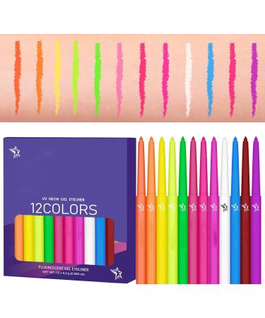 Colorful Eyeliner Set | Neon Glow Eyeliner | Vibrant Colored Eyeliners | Long-lasting Waterproof Eyeliner Set for Makeup Festivals and Everyday Use - Buy Online on GoSupps.com