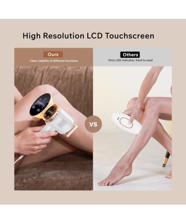AMINZER 2023 IPL Hair Removal Device 3-in-1 Functions | 9 Energy Levels | Painless Laser Hair Removal with LCD Touch Screen - A-white - Buy Online on GoSupps.com