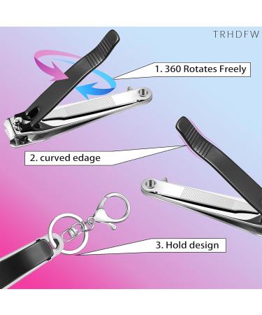 TRHDFW Home nail clippers splash proof large medium size nail clippers with file nail clippers nail clippers with catcher - Buy Online on GoSupps.com