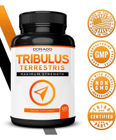 Tribulus Terrestris Extract 15000mg - 10x Concentrated Formula - Maximum Strength for Men & Women - Gluten Free, Non-GMO - 120 Capsules - Buy Online on GoSupps.com