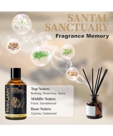 MAYJAM 100ML Fresh Linen and Santal Sanctuary Fragrance Oils Essential Oils - Buy Online on GoSupps.com