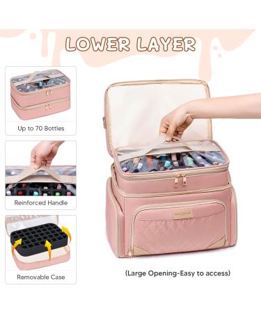 Vessgra Nail Polish Organizer Bag Pink Modern - Buy Online on GoSupps.com