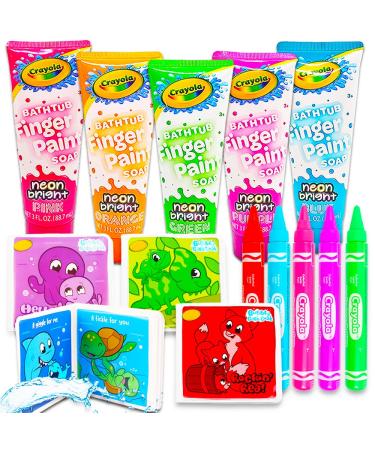 Crayola Bath Super Set -- 5 Crayola Bath Paint Soap Tubes  5 Bath Pens  3 Bubble Bath Tubes (13 Pc Set)