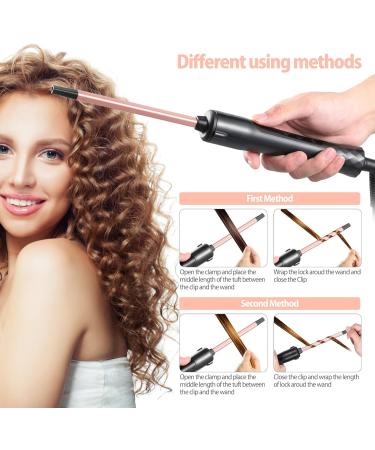 9mm Small Curling Wand for Thin Hair - Ceramic Barrel Curling Iron with Adjustable Temperature - 3/8 Inch Square - Buy Online on GoSupps.com