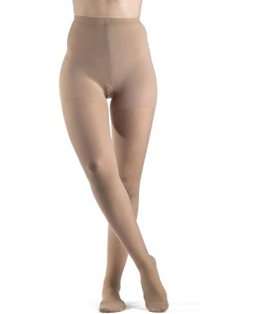 Buy SIGVARIS Women's EVERSHEER 780 Closed Toe Compression Pantyhose 15-20mmHg - Natural Beige Medium Short | International Shipping Available - Buy Online on GoSupps.com