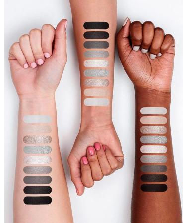 Maki Yika Black Grey Smoky Eyeshadow Palette - 9 High Pigmented Colors for Long Lasting Goth Look - Buy Online on GoSupps.com