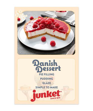 Junket Danish Dessert Raspberry Mix for Raspberry Pie Fillings, Cheesecake Toppings, Sauces, Puddings & Glazes | Easy to Prepare - Just Add Water, Heat Up, Add Fresh Fruit | 4.75oz (Pack of 3) - Buy Online on GoSupps.com