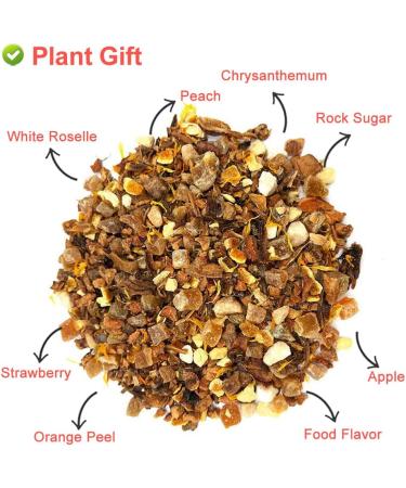 Plant Gift Sweetheart Peach Herbal Tea hibiscus health tea white roselle peach strawberry apple orange peel chrysanthemum loose leaf in iced tea and hot tea 70 g25oz - Buy Online on GoSupps.com