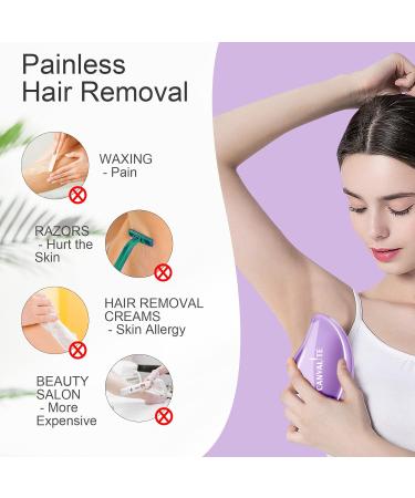 Magical Nano Hair Remover | Painless Crystal Hair Radiator for Men & Women - Fast & Simple | Purple - Buy Online on GoSupps.com