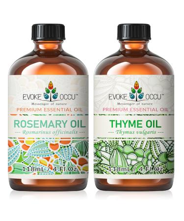 EVOKE OCCU Rosemary Essential Oil and Thyme Essential Oil - 4 Fl Oz