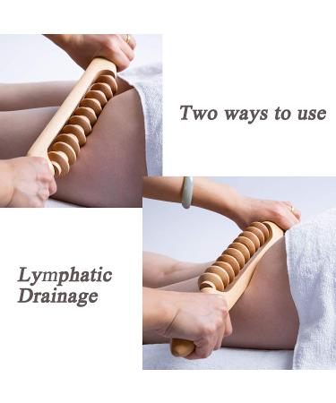 Mikako Wooden Therapy Massage Roller Stick for Colombian Maderotherapy | Lymphatic Drainage & Muscle Relief Tool - Buy Online on GoSupps.com