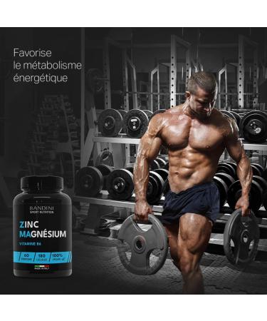 Bandini ZMA ULTRA 180 Capsules (60 Day Coverage) Zinc Magnesium & Vitamin B6 Supplement - Energy Recovery & Muscle Mass - Reduces Fatigue & Burnout - For Men & Women - Buy Online on GoSupps.com