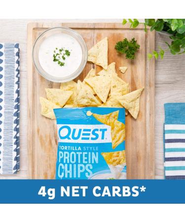 Quest Nutrition Ranch Baked Protein Chips - 12 Pack, 1.1 oz - High Protein, Low Carb, Gluten Free - Buy Online on GoSupps.com