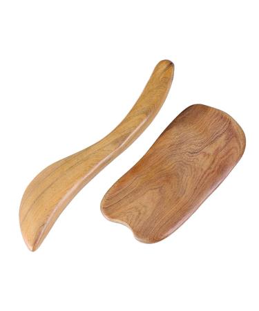 WyldSenc Wooden Gua Sha Massager - Skin Care Muscle Recovery Relaxation - Wooden Tool