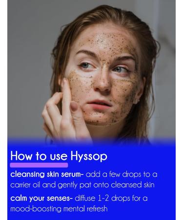 GreenHealth Hyssop Essential Oil - 4 fl oz (118 ml) Glass Bottle with Cap - 100% Pure Essential Oil - Buy Online on GoSupps.com