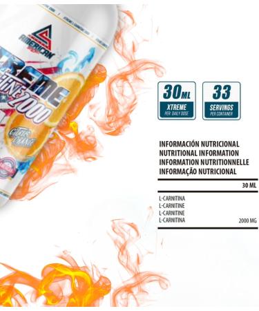 AS American Supplement | Extreme L-Carnitine 2000 | L Liquid Carnitine | Muscle Definition Aid | Refreshing Orange Juice | 1 Liter | Increases Performance and Energy - Buy Online on GoSupps.com