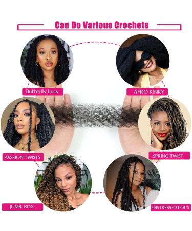 24 Inch Afro Twist Hair 3 Packs - Pre Stretched Springy Locs Hair Extensions in 1B Color - Buy Online on GoSupps.com