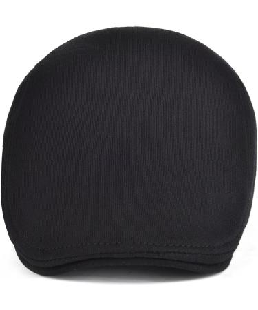 VOBOOM Men's Cotton Flat Ivy Gatsby Newsboy Driving Cap in Black - Buy Online on GoSupps.com