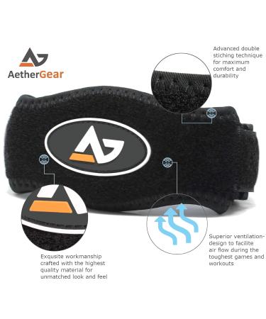 AetherGear Tennis Elbow Brace (2 Pack) for Tendonitis & Forearm Support - Compression Pad, Strap Wrap for Tennis & Golfers Elbow - Bursitis Brace for Men and Women - Buy Online on GoSupps.com