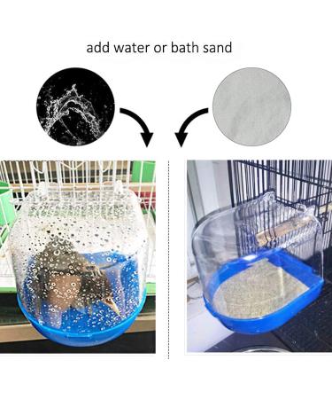 Tfwadmx Bird Cage Bath Tub for Small Birds - Parrot, Canary, Budgies, Cockatiel, Lovebirds - Buy Online on GoSupps.com