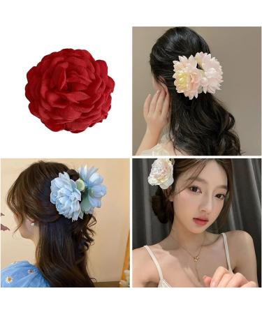 WDNIGLP Eye Catching Plastic Hair Clips with Large Flower Rose Lightweight Hair Clip Hair Accessories for Women Girls 8# - Buy Online on GoSupps.com