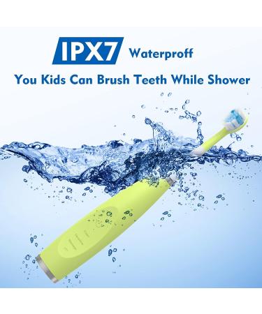 FUMEIKANG Kids Sonic Electric Toothbrush - Rechargeable Smart Timer Power Toothbrush for Boys and Girls - Pink Ages 3-12 - Buy Online on GoSupps.com