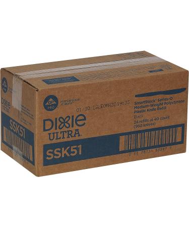 Dixie Ssk51 Knife Refill  For Smartstock Dispenser  960/Ct  Black - Buy Online on GoSupps.com