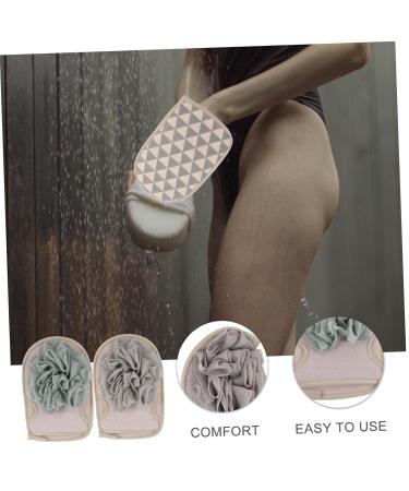 Buy Hemoton 2pcs Exfoliating Bath Scrubbing Gloves - Portable Shower Mitts & Body Scrubber for Smooth Skin Worldwide Shipping - Buy Online on GoSupps.com