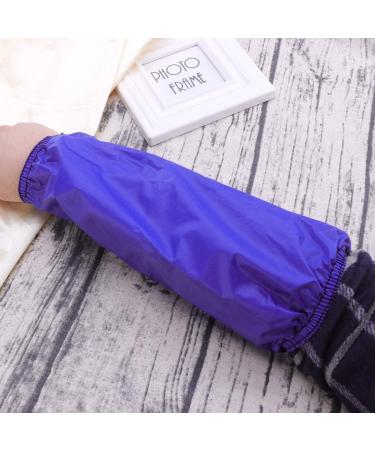 Healifty 5 Pairs Oversleeves Waterproof Kitchen Arm Cover Sleeves Oilproof PVC Forearm Protector for Dishwashing Cooking Gardening (Blue) - Buy Online on GoSupps.com