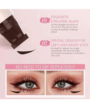 Eye Liner Stamps Winged Eye Stencil Double Headed Waterproof Long Lasting Liner Makeup Eyeliner Pen Suitable for Women s Eyebrow Shaping & Cosmetics - Buy Online on GoSupps.com
