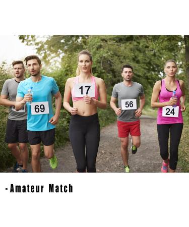 Extpro Running Bib Competitor Numbers with Safety Pins  Tearproof Waterproof Running Numbers Paper Tags 5.9" x 7.9" for Marathon Sports Games Races Events (1-100) - Buy Online on GoSupps.com