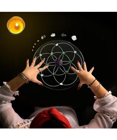 Bexdug Round Pendulum Board | Crystal Energy Prophecy & Metaphysical Message Star Pendulum for Bedrooms & Living Rooms - International Shipping Available - Buy Online on GoSupps.com