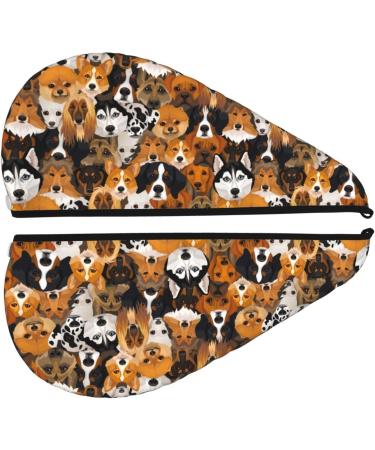 Super Absorbent Microfiber Hair Towel for Dogs & Women - Quick Dry Coral Velvet Cap for Long Curly & Thick Hair - Buy Online on GoSupps.com