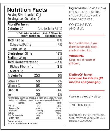 DiaResQ Children's Soothing Diarrhea Relief - Vanilla 6 ct | Fast-Acting, Safe & Drug-Free Relief for Children 1 Yr. and Older (Pack of 6) - Buy Online on GoSupps.com
