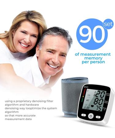 Buy CK-W355 Wrist Blood Pressure Monitor - Automatic Blood Pressure Kit with 90 Readings Memory Dual User Support Large Display - Ideal for Home Use - Buy Online on GoSupps.com