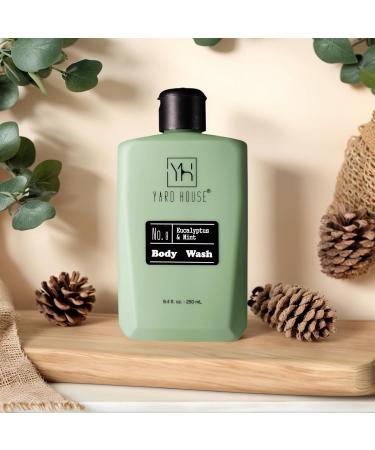 Yard House Mens Skincare Gift Set Eucalyptus & Mint Body Wash, Lotion & Deodorant in Travel Case Premium Grooming Kit for Men Fathers Day Birthday Christmas Gift Idea - Buy Online on GoSupps.com