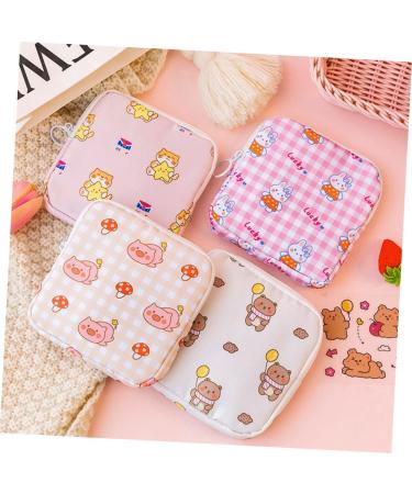 Healeeved 4-Piece Aunt Towel Storage Bag | Menstrual Bandages Accessories for Teenage Girls & Women | Travel-Friendly Polyester Period Bag - Buy Online on GoSupps.com