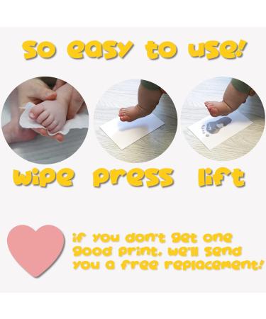 Inkless Baby Hand and Footprint Kit - Newborn Handprint Kit with 8 Sheets and 2 Towelettes - Buy Online on GoSupps.com