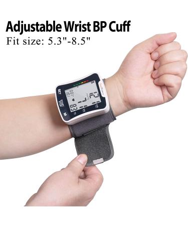LotFancy Talking Wrist Blood Pressure Monitor | 2 User, 120 Reading Memory, Large LCD Display - Buy Online on GoSupps.com