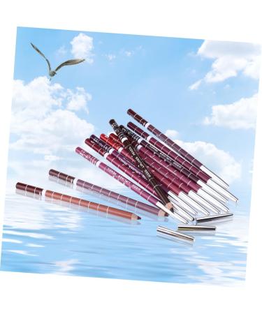 LALAFINA Lipliner Pencil Set 12 Colors Random Lipliner Pencils Makeup Set For Women Comfortable Application - Buy Online on GoSupps.com