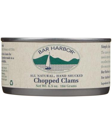 Bar Harbor All Natural Chopped Clams, Cans, 6.5 oz, 6 pk