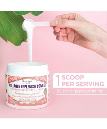ReserveAge Nutrition Collagen Replenish Powder | Hyaluronic Acid & Vitamin C - 2.75 oz (78 g) - Buy Online on GoSupps.com