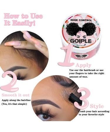 Women's Edge Control Wax- Strong Hold Non-Greasy Smoother Pink - 4oz - Buy Online on GoSupps.com