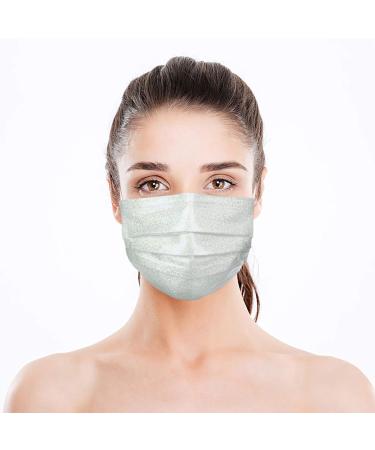 50pc Stylish Bronzing Reflective 3 Ply Disposable_Face_Mask for Men Women Use - Buy Online on GoSupps.com