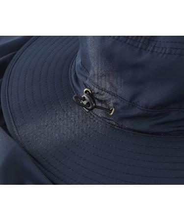 Home Prefer Men's Sun Hat with Neck Flap, Quick Dry UV Protection Cap - Navy Blue - Buy Online on GoSupps.com