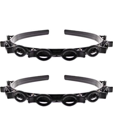 Zac's Alter Ego Set of 2 Strong Black Hair Braiding Twister Plastic Teeth Comb Hair Alice Headbands/Alicebands - Buy Online on GoSupps.com