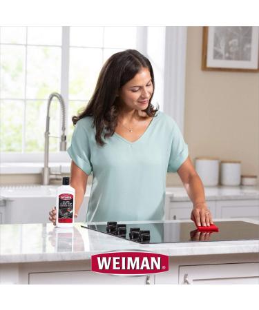 Weiman Glass Cooktop Cleaner & Polish - Heavy Duty 10 Oz | Safe for GlassCeramic Ranges - Buy Online on GoSupps.com