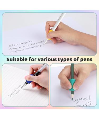 20-Piece Silicone Grips for Children - Ergonomic Writing Aid in 10 Colors | Improve Writing Posture - Buy Online on GoSupps.com