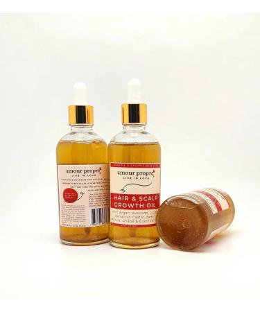 Amour Propre Hair Growth Oil 7 Oil Blend for Stronger Longer Curls with Avocado Jamaican Castor Argan & Jojoba Oil - Buy Online on GoSupps.com