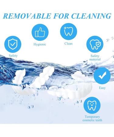 Flipped Warm Artificial Tooth Veneers - Instant Cosmetic Teeth Brightening & Protection | Snap-On False Teeth Dentures - Buy Online on GoSupps.com